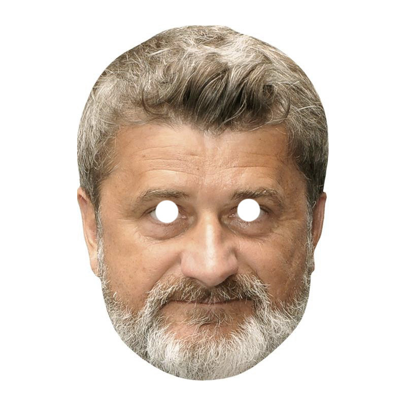 Maska papierowa Janusz Palikot – na twarz, z gumką