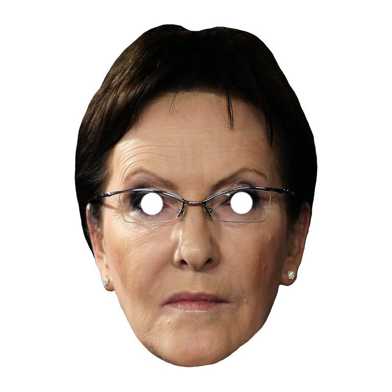 Maska papierowa Ewa Kopacz – na twarz, z gumką