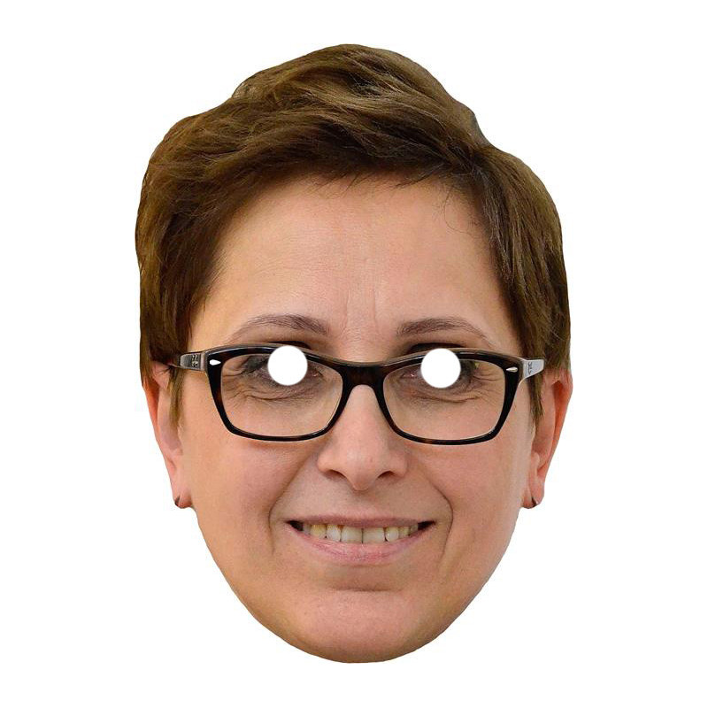 Maska papierowa Krystyna Sibińska – na twarz, z gumką
