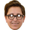 Maska papierowa Krystyna Sibińska – na twarz, z gumką