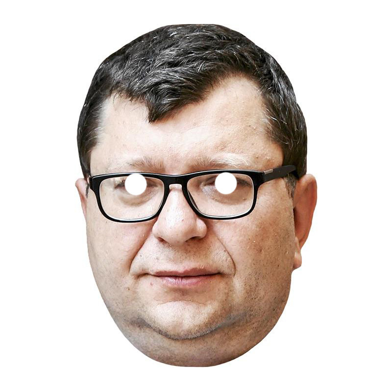 Maska papierowa Zbigniew Stonoga – na twarz, z gumką