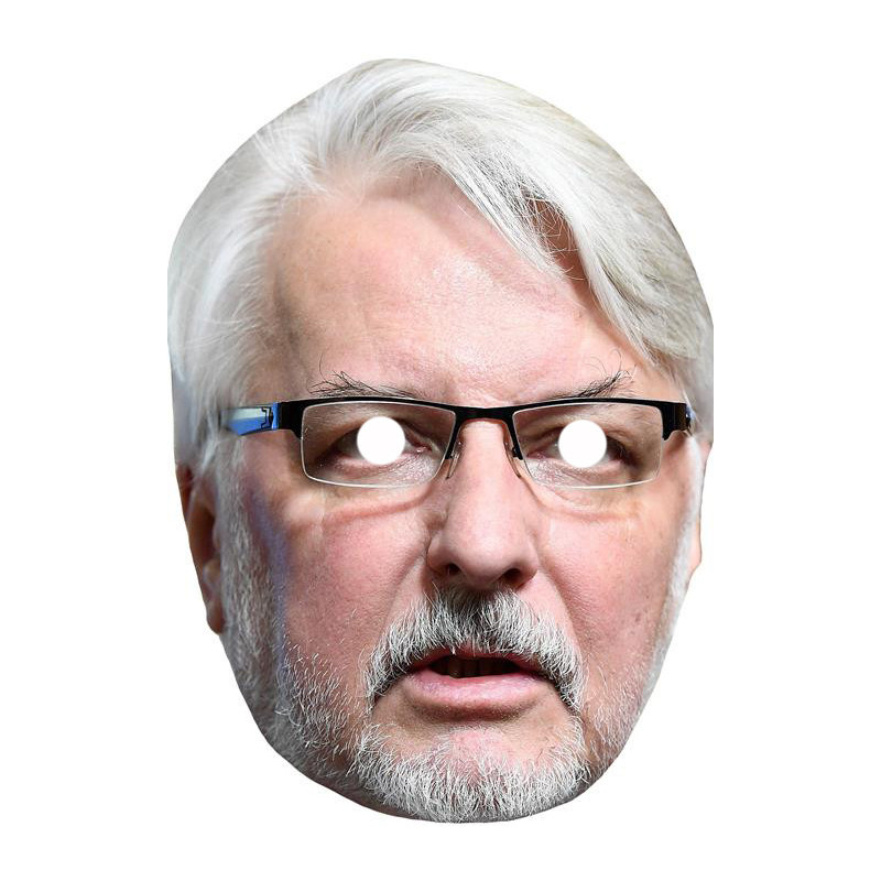 Maska papierowa Witold Waszczykowski – na twarz, z gumką