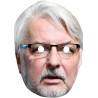 Maska papierowa Witold Waszczykowski – na twarz, z gumką