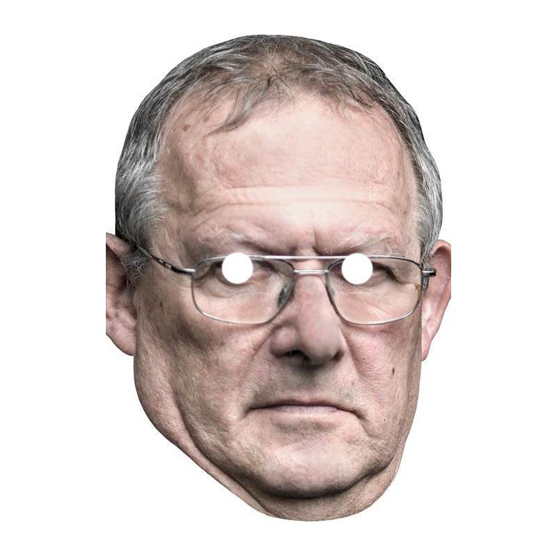 Maska papierowa Adam Michnik – na twarz, z gumką