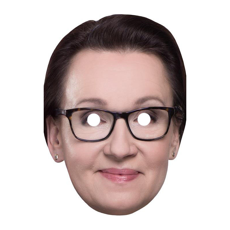 Maska papierowa Anna Zalewska, – na twarz, z gumką