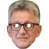 Maska papierowa Stanisław Piotrowicz – na twarz, z gumką