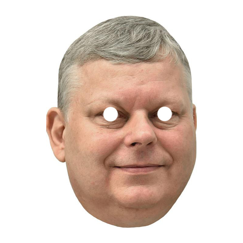 Maska papierowa Marek Suski – na twarz, z gumką