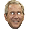 Maska papierowa George Bush – na twarz, z gumką