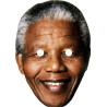 Maska papierowa Nelson Mandela – na twarz, z gumką