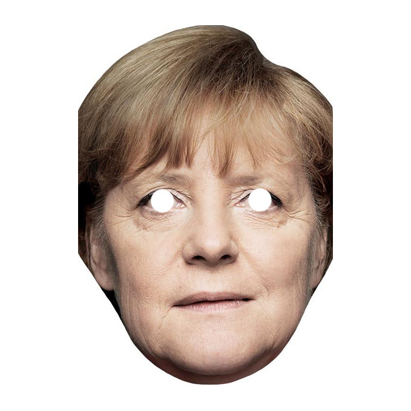 Maska papierowa Angela Merkel – na twarz, z gumką