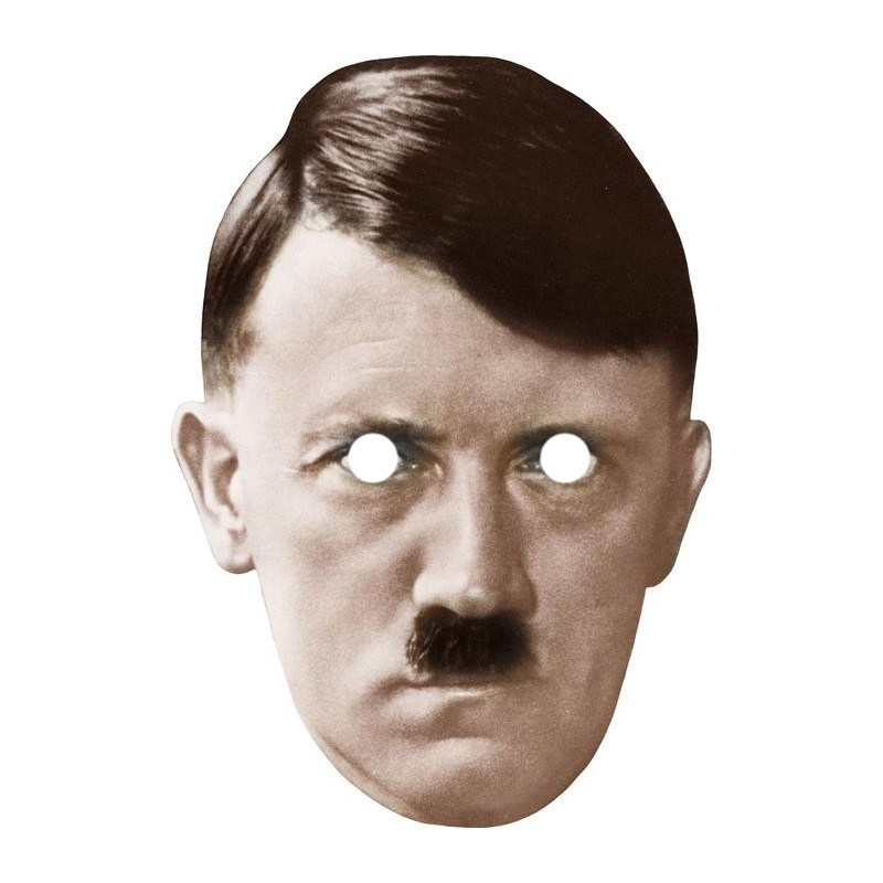 Maska papierowa Adolf Hitler – na twarz, z gumką