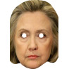 Maska papierowa Hilary Clinton – na twarz, z gumką