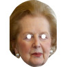 Maska papierowa Margaret Thatcher – na twarz, z gumką