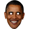 Maska papierowa Barack Obama – na twarz, z gumką
