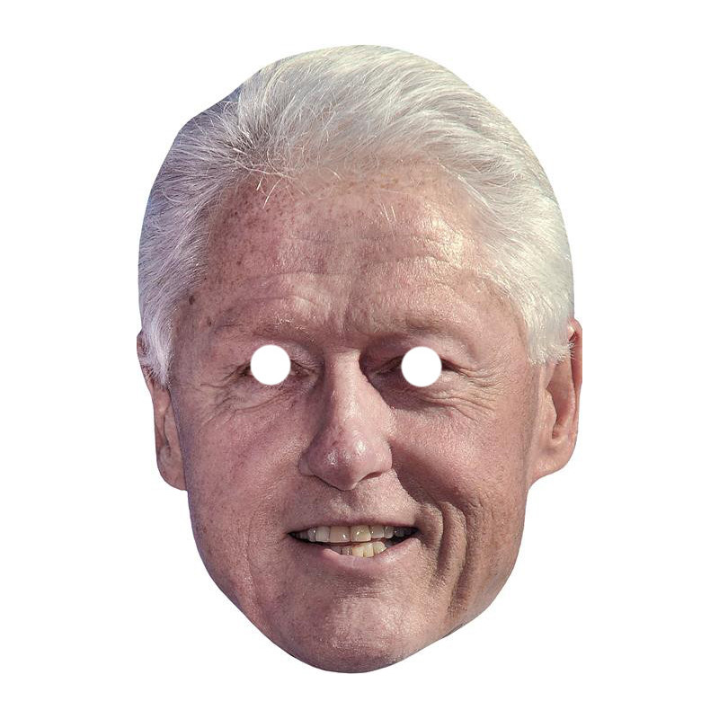 Maska papierowa Bill Clinton – na twarz, z gumką