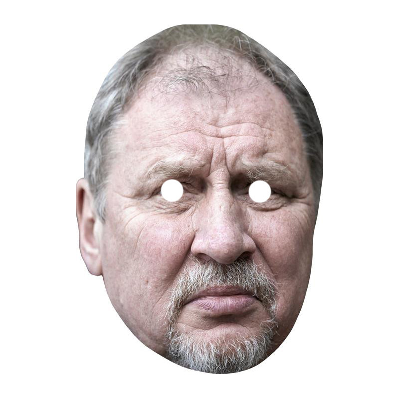 Maska papierowa Andrzej Grabowski – na twarz, z gumką