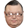 Maska papierowa Wojciech Mann – na twarz, z gumką