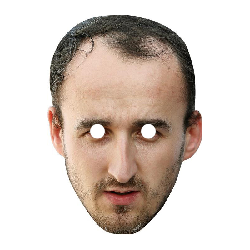 Maska papierowa Robert Kubica – na twarz, z gumką