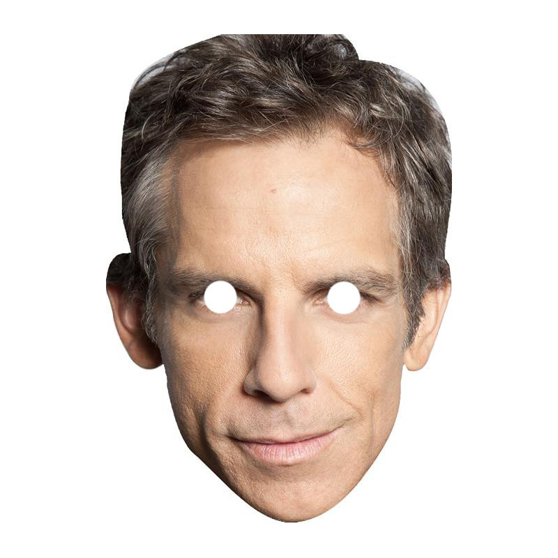 Maska papierowa Ben Stiller – na twarz, z gumką