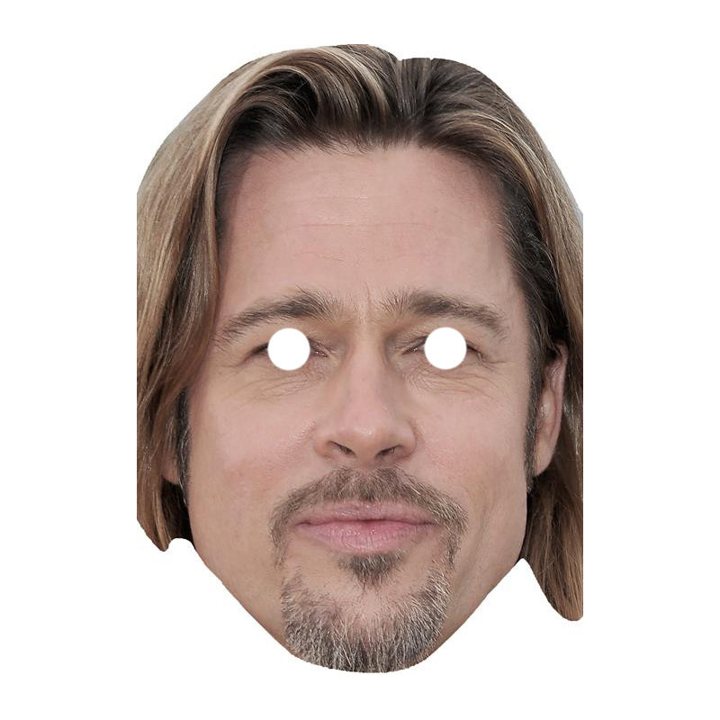 Maska papierowa Brad Pitt – na twarz, z gumką