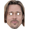 Maska papierowa Brad Pitt – na twarz, z gumką