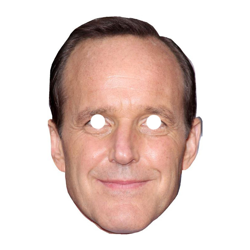 Maska papierowa Clark Gregg – na twarz, z gumką