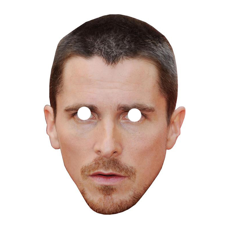 Maska papierowa Christian Bale – na twarz, z gumką