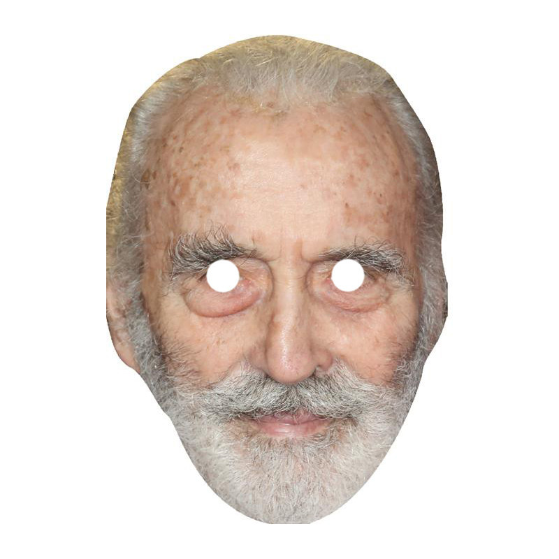 Maska papierowa Christopher Lee – na twarz, z gumką