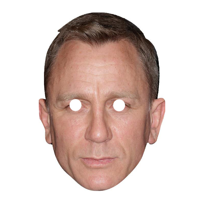 Maska papierowa Daniel Craig (BOND) – na twarz, z gumką