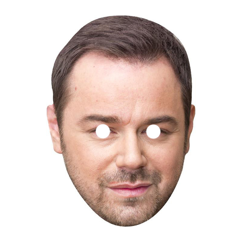 Maska papierowa Danny Dyer – na twarz, z gumką