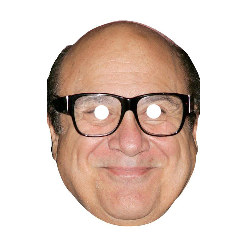 Maska papierowa Danny DeVito – na twarz, z gumką