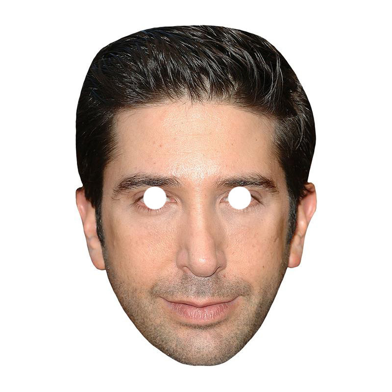 Maska papierowa David Schwimmer – na twarz, z gumką