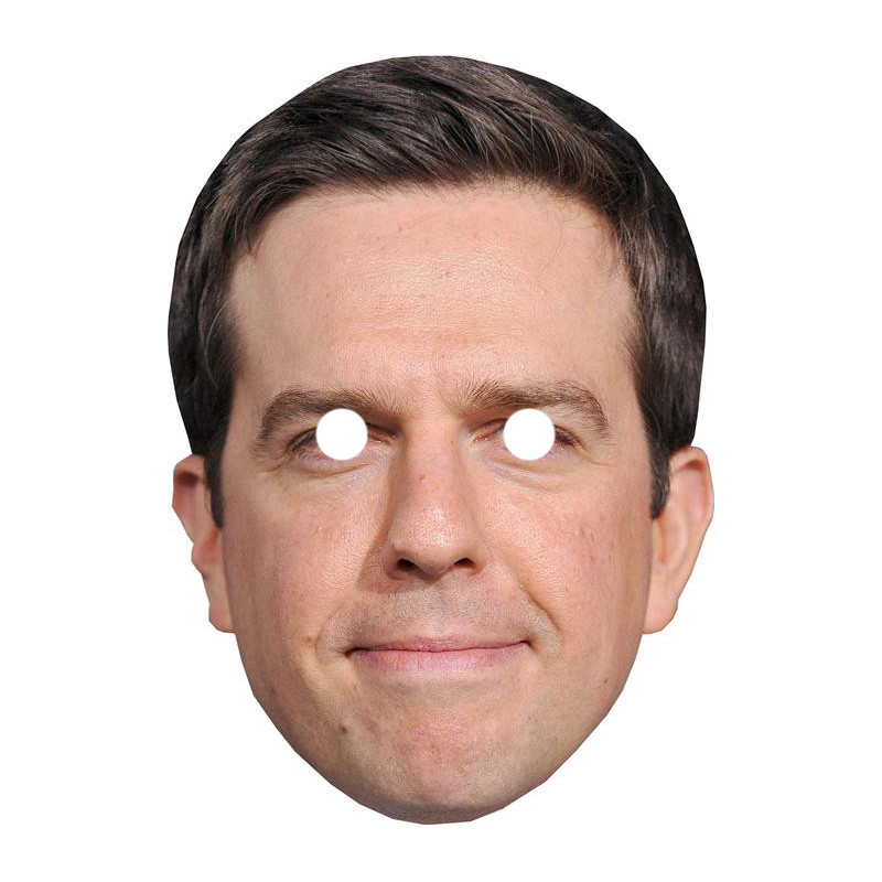 Maska papierowa Ed Helms – na twarz, z gumką