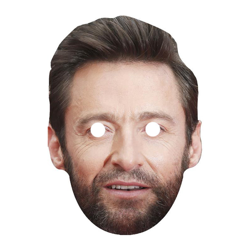 Maska papierowa Hugh Jackman – na twarz, z gumką