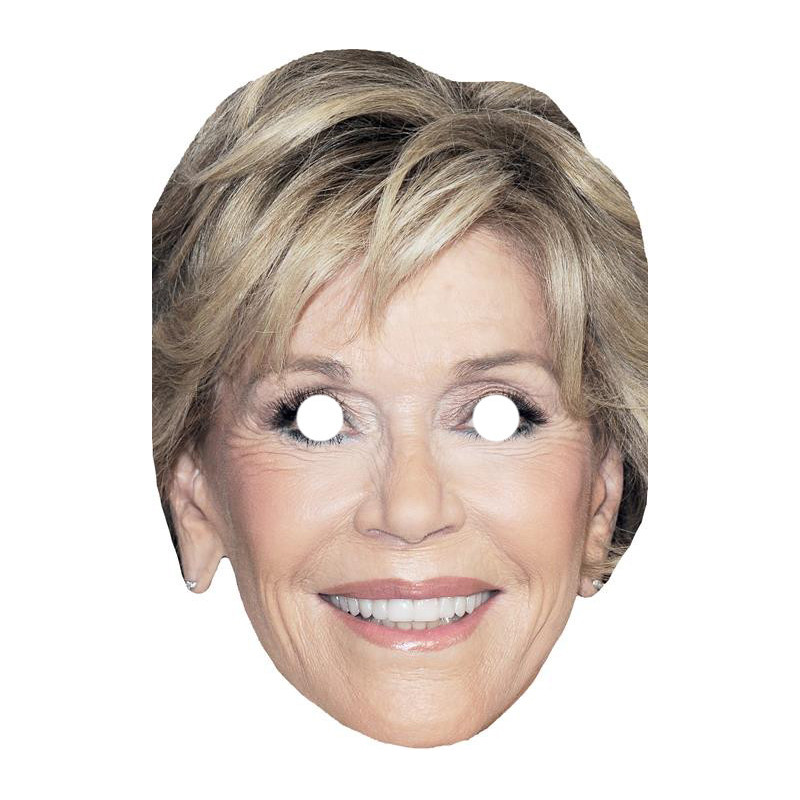 Maska papierowa Jane Fonda – na twarz, z gumką