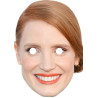 Maska papierowa Jessica Chastain – na twarz, z gumką