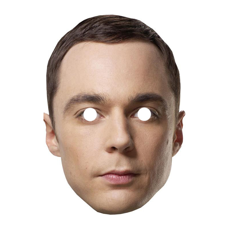 Maska papierowa Jim Parsons – na twarz, z gumką