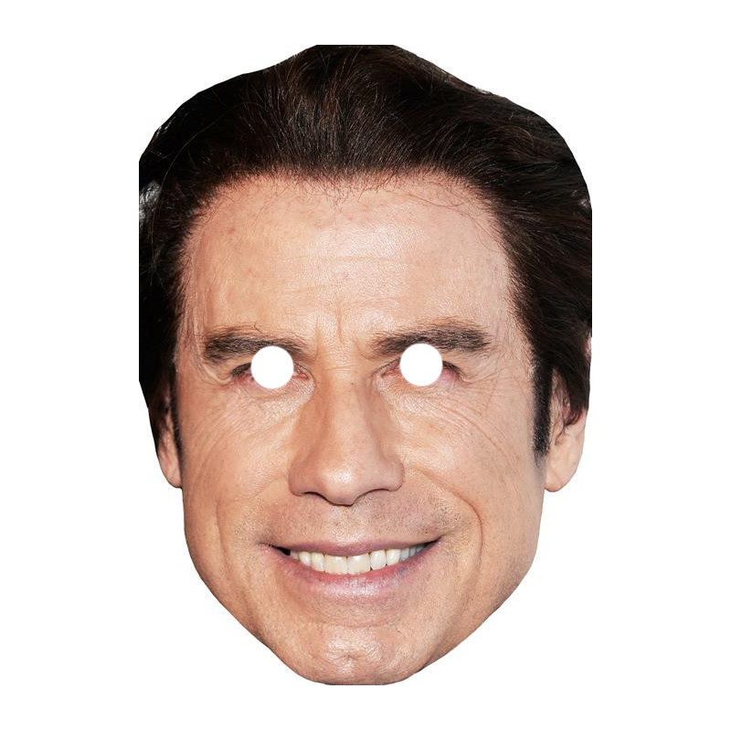 Maska papierowa John Travolta – na twarz, z gumką