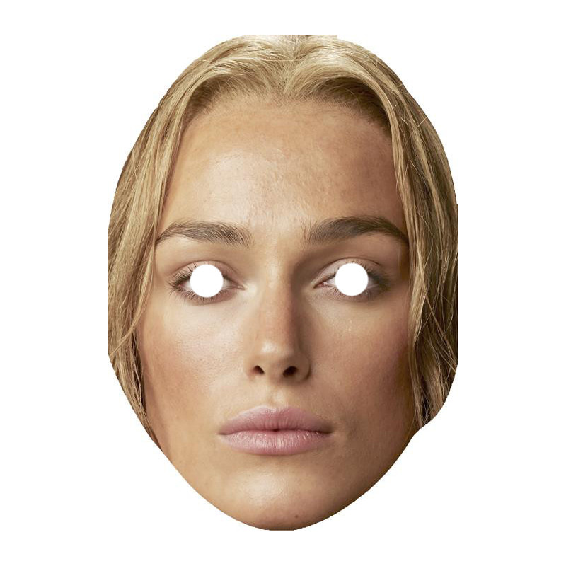 Maska papierowa Kiera Knightley – na twarz, z gumką