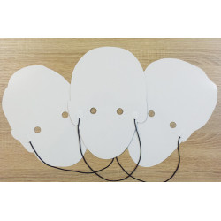 Maska papierowa Malcolm McDowell – na twarz, z gumką
