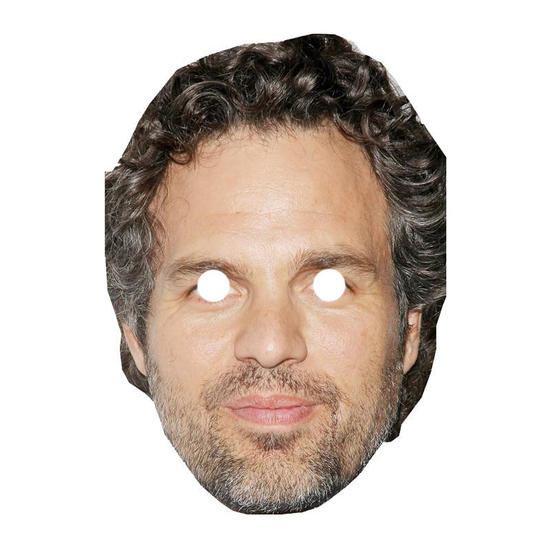 Maska papierowa Mark Ruffalo – na twarz, z gumką