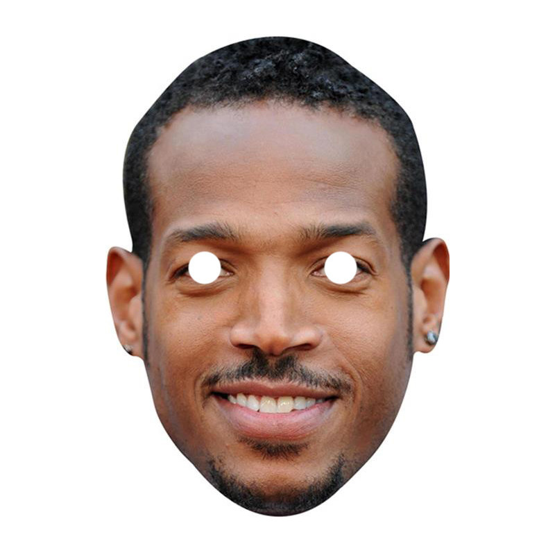 Maska papierowa Marlon Wayans – na twarz, z gumką