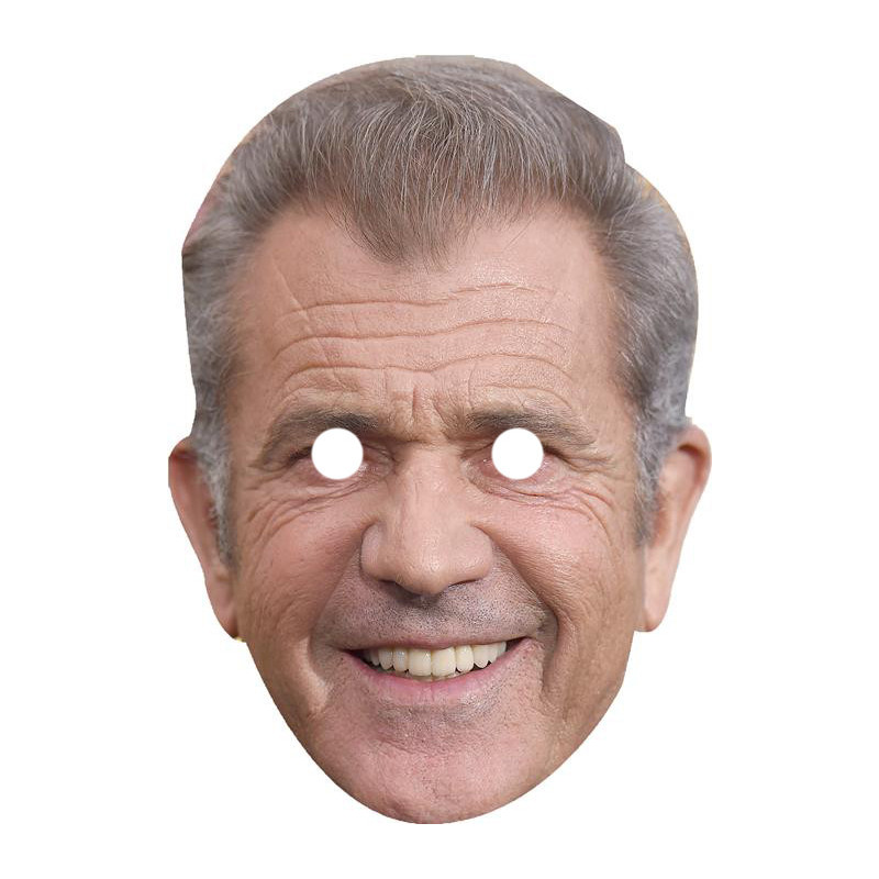 Maska papierowa Mel Gibson – na twarz, z gumką