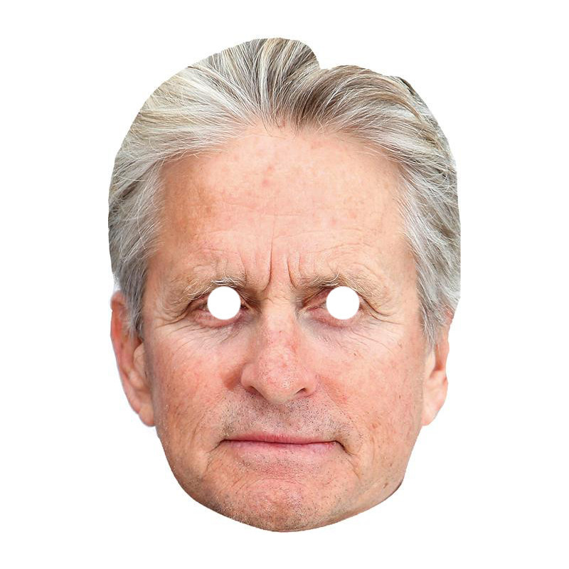 Maska papierowa Michael Douglas – na twarz, z gumką