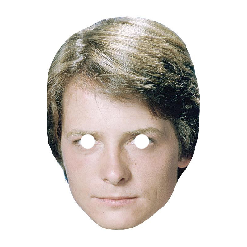 Maska papierowa Michael J Fox – na twarz, z gumką