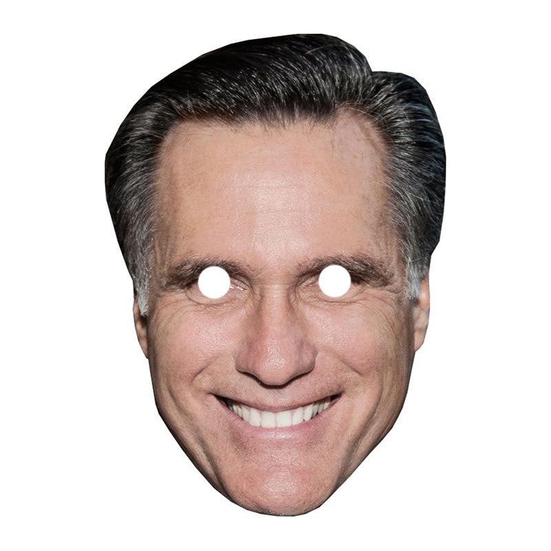 Maska papierowa Mit Romney – na twarz, z gumką