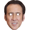Maska papierowa Nicolas Cage – na twarz, z gumką
