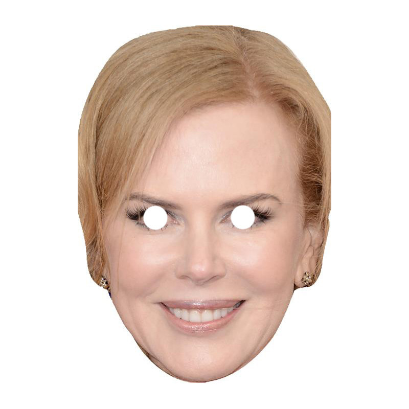 Maska papierowa Nicole Kidman – na twarz, z gumką