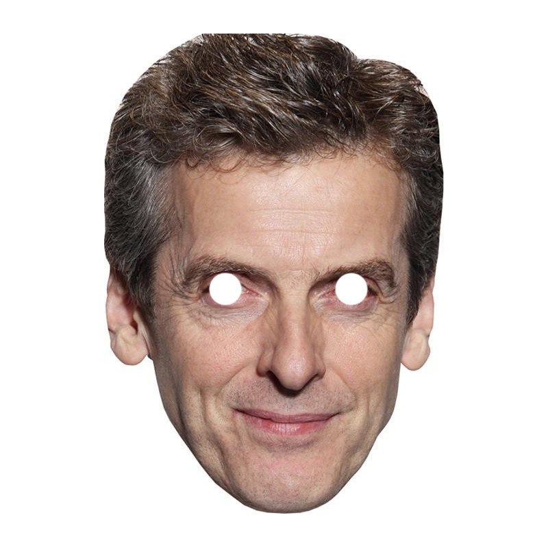 Maska papierowa Peter Capaldi – na twarz, z gumką