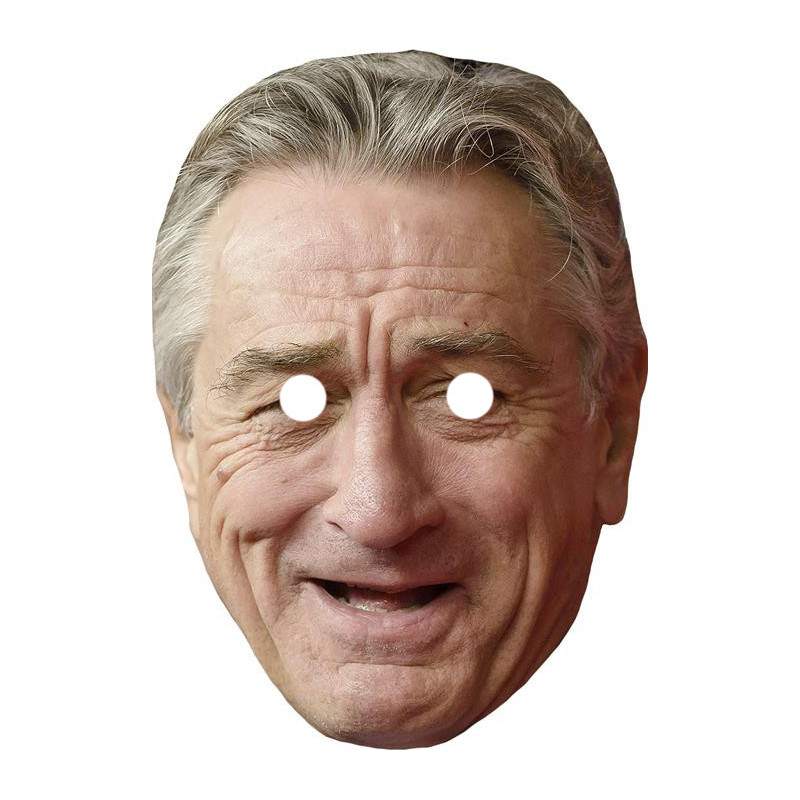 Maska papierowa Robert DeNiro – na twarz, z gumką